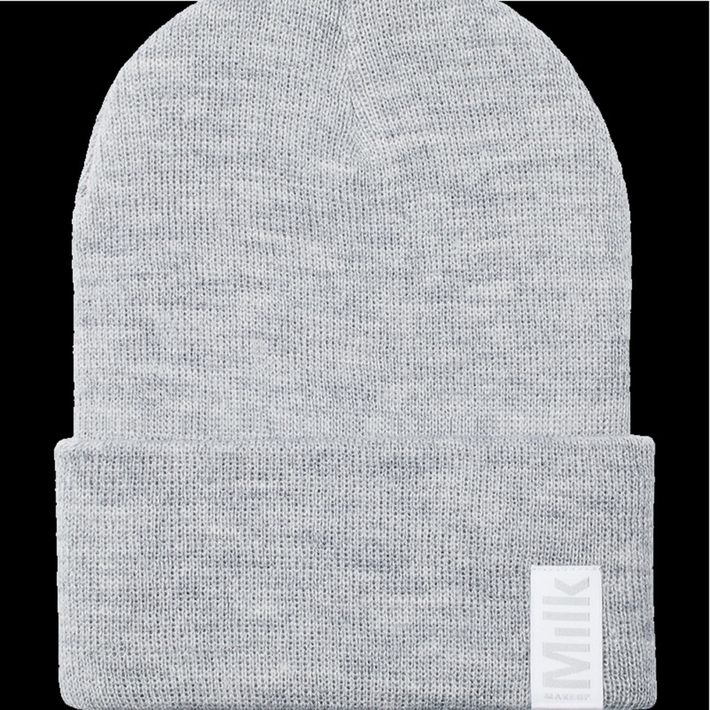 milk makeup gray beanie